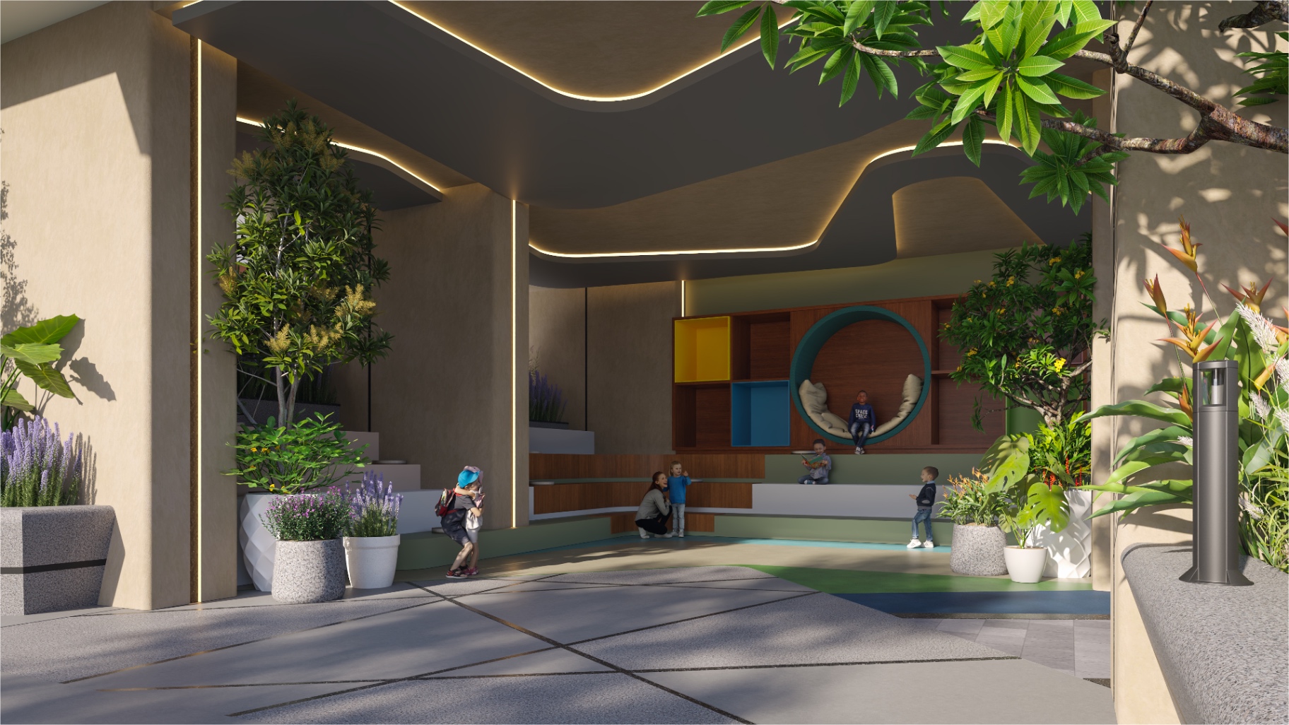 Children's Waiting Area at Aspire Aarna