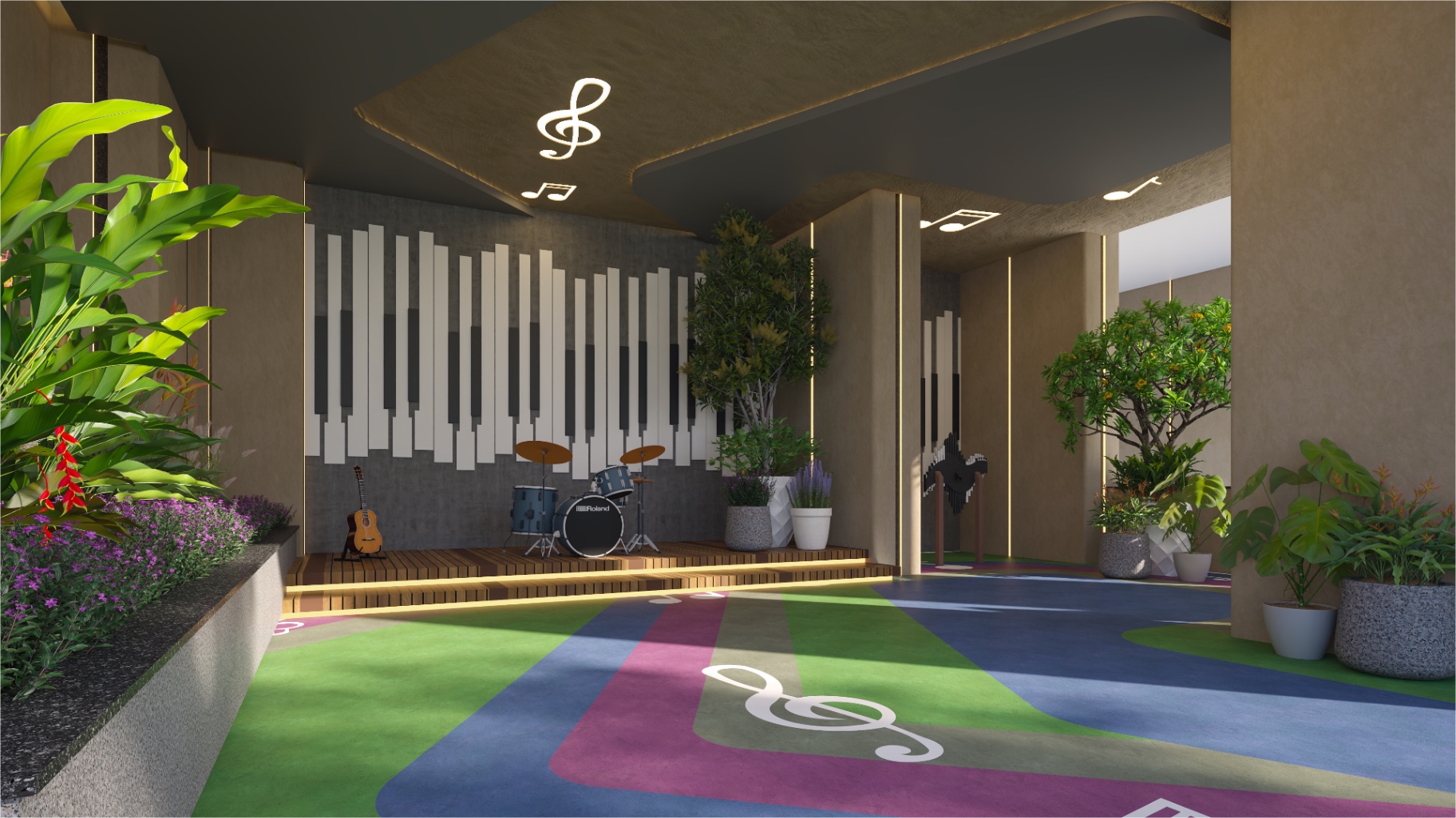 Music Studio at Aspire Aarna