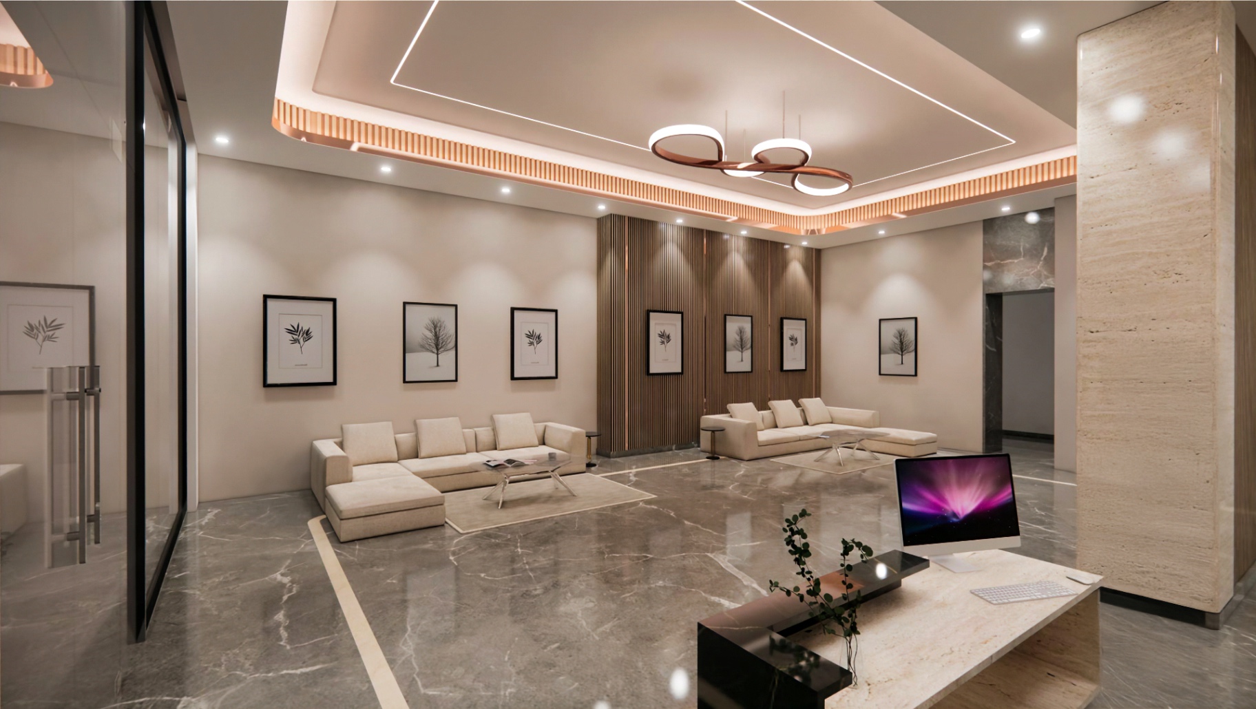 Entrance Lounge in an Aspire Aarna residence