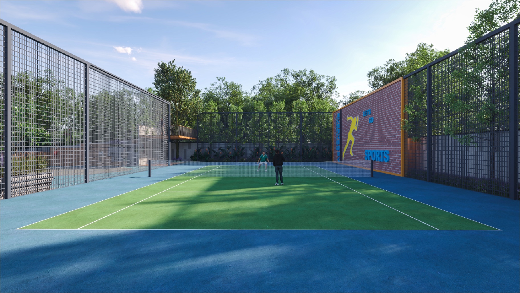 Tennis Court at Aspire Aarna